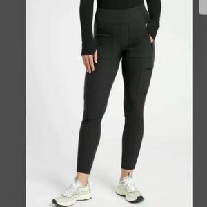 Athleta Black Headlands Hybrid Cargo Leggings